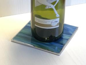 Bottle Coaster green blue 2