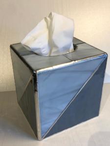 Tissue box grey